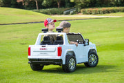 2026 Officially Licensed GMC Sierra 24V Kids Ride On 2 Seater Car, Rubber Tires, Leather Seat With RC
