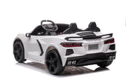 2026 Licensed 24V Chevrolet Corvette C8 Kids Ride On 2 Seater Car, Leather Seat, Rubber Tires