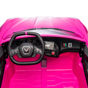 2026 Licensed 24V Chevrolet Corvette C8 Kids Ride On 2 Seater Car, Leather Seat, Rubber Tires