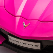 2026 Licensed 24V Chevrolet Corvette C8 Kids Ride On 2 Seater Car, Leather Seat, Rubber Tires