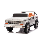 Licensed 1980 24V Ford 150 Retro 2 Seater Kids Ride on Truck, Leather Seat, Rubber Tires, with RC