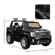 2026 Officially Licensed GMC Sierra 24V Kids Ride On 2 Seater Car, Rubber Tires, Leather Seat With RC