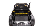 2026 24V Tractor Trailer 6 Wheeler With Dump Cart 2 Seater Kids Ride On Car 4x4 Rubber Tires, Leather Seat With RC