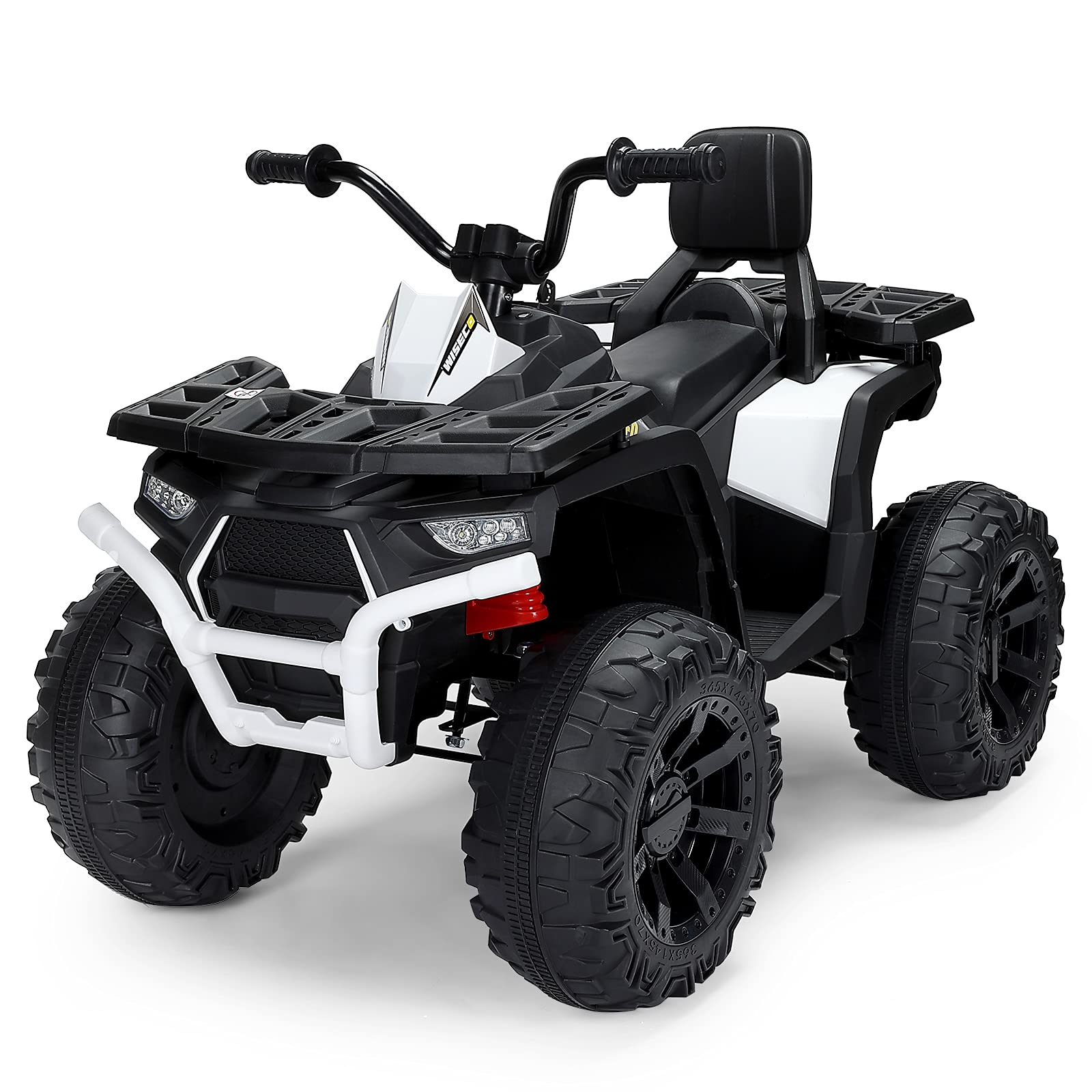 24V Titan Edition Kids Ride On Quad ATV Rubber Tires Leather Seat KINGTOYS.us