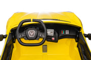 2026 Licensed 24V Chevrolet Corvette C8 Kids Ride On 2 Seater Car, Leather Seat, Rubber Tires