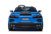 2026 Licensed 24V Chevrolet Corvette C8 Kids Ride On 2 Seater Car, Leather Seat, Rubber Tires