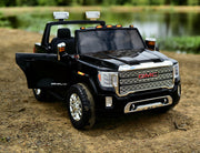 2026 Officially Licensed GMC Sierra 24V Kids Ride On 2 Seater Car, Rubber Tires, Leather Seat With RC