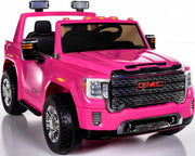 Licensed GMC Sierra 24V 2 Seater Kids Ride On Car With Remote Control Pink