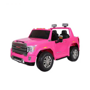 Licensed GMC Sierra 24V 2 Seater Kids Ride On Car With Remote Control Pink