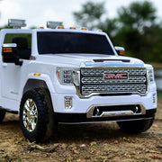 2026 Officially Licensed GMC Sierra 24V Kids Ride On 2 Seater Car, Rubber Tires, Leather Seat With RC