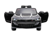 12V Chevrolet Camaro 2SS Kids Ride On One Seater Electric Car with Leather Seat, Rubber Tires and RC