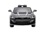 12V Chevrolet Camaro 2SS Kids Ride On One Seater Electric Car with Leather Seat, Rubber Tires and RC