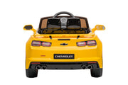 12V Chevrolet Camaro 2SS Kids Ride On One Seater Electric Car with Leather Seat, Rubber Tires and RC