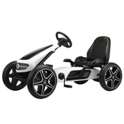 2025 Upgraded Licensed Mercedes Pedal Go Kart Kids Ride On Car with Rubber Tires