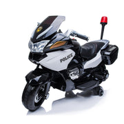 2026 24V Police Officer Kids Ride On Electric Motorcycle with Removable Stabilizing Wheels