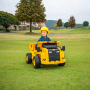 2026 CAT Dump Truck 12V Kids Ride-On with Remote Control, Working Shovel & Realistic Construction Sounds With RC