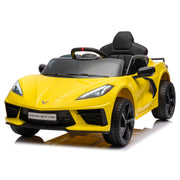 2025 12V Chevrolet Corvette C8  Kids Ride On One Seater Electric Car with RC