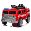 2025 12V Kids Fire Truck Electric Ride On One Seater with Leather Seat and RC
