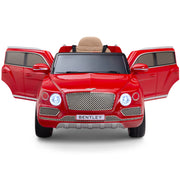 12V Licensed Bentley Bentayga Kids Ride On 1 Seater Car Rubber Tires Leather Seat With RC