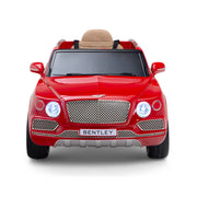 12V Licensed Bentley Bentayga Kids Ride On 1 Seater Car Rubber Tires Leather Seat With RC