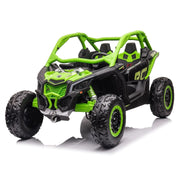 2025 Officially Licensed 2x24V LX Performance Can-Am Maverick 4WD Edition 2-Seater Pack Kids Ride on Buggy Eva Wheels Leather Seats RC
