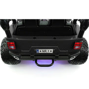 The Lightning 24V Jeep Style Kids Ride-On Car, Rubber Tires, Leather Seat with Parental Remote, Upgraded LED Light Kit