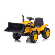 2026 12V Excavator Tractor Trailer Kids Ride On One Seater Electric Truck with RC and Wagon