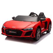 2027 Licensed 24V Audi R8 Spyder 2 Seater Ride on Car, 200W Brushless Motor, Leather Seat, Inflatable Tires, Up to 9 mph