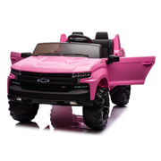 Chevrolet Silverado 2026 - Camioneta infantil de 2 plazas, 24 V, con licencia, asientos de cuero, neumáticos de goma y control remoto