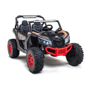 Buggy UTV XXL Premium MegaTrek 2026 para niños, biplaza, 24 V, 4x4/AWD, con ruedas de goma EVA, RC