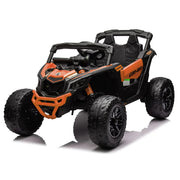 Licensed 24V Can Am Maverick Kids Ride On One Seater UTV, Rubber Tires, Leather Seat with RC