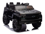 2026 Licensed 24V Chevrolet Silverado Kids Ride On 2 seater Truck, Leather Seat, Rubber Tires, with Remote Control