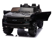 2026 Licensed 24V Chevrolet Silverado Kids Ride On 2 seater Truck, Leather Seat, Rubber Tires, with Remote Control