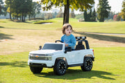 2026 24V Chevrolet Silverado 4x4 2 Seater Kids Ride On Car with RC