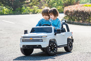2026 24V Chevrolet Silverado 4x4 2 Seater Kids Ride On Car with RC