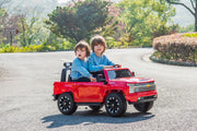 2026 24V Chevrolet Silverado 4x4 2 Seater Kids Ride On Car with RC