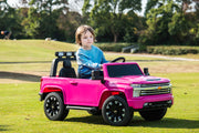 2026 24V Chevrolet Silverado 4x4 2 Seater Kids Ride On Car with RC