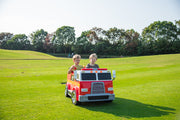 2026 24V Fire Truck 2 Seater Kids Ride On Car with Water Blaster Walkie Talkie Rubber Tires Leather Seat With RC