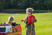 2026 24V Fire Truck 2 Seater Kids Ride On Car with Water Blaster Walkie Talkie Rubber Tires Leather Seat With RC