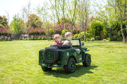 2026 24V Military Willy Jeep Style 3 Seater Electric Kids Ride On Cars with RC