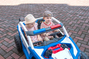 2026 24V Police Dune Buggy 2 Seater Ride On Car, Rubber Tires, Leather Seat With Remote Control