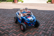 2026 24V Police Dune Buggy 2 Seater Ride On Car, Rubber Tires, Leather Seat With Remote Control