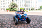 2026 24V Police Dune Buggy 2 Seater Ride On Car, Rubber Tires, Leather Seat With Remote Control