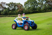 2026 24V Police Dune Buggy 2 Seater Ride On Car, Rubber Tires, Leather Seat With Remote Control