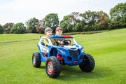 2026 24V Police Dune Buggy 2 Seater Ride On Car, Rubber Tires, Leather Seat With Remote Control