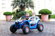 2026 24V Police Dune Buggy 2 Seater Ride On Car, Rubber Tires, Leather Seat With Remote Control