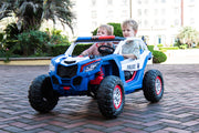 2026 24V Police Dune Buggy 2 Seater Ride On Car, Rubber Tires, Leather Seat With Remote Control