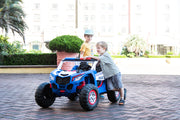 2026 24V Police Dune Buggy 2 Seater Ride On Car, Rubber Tires, Leather Seat With Remote Control