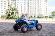 2026 24V Police Dune Buggy 2 Seater Ride On Car, Rubber Tires, Leather Seat With Remote Control