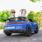2026 Licensed 24V Porsche 911 GT3 Kids Ride On Car 2 Seater Upgraded 180W Silent Motors